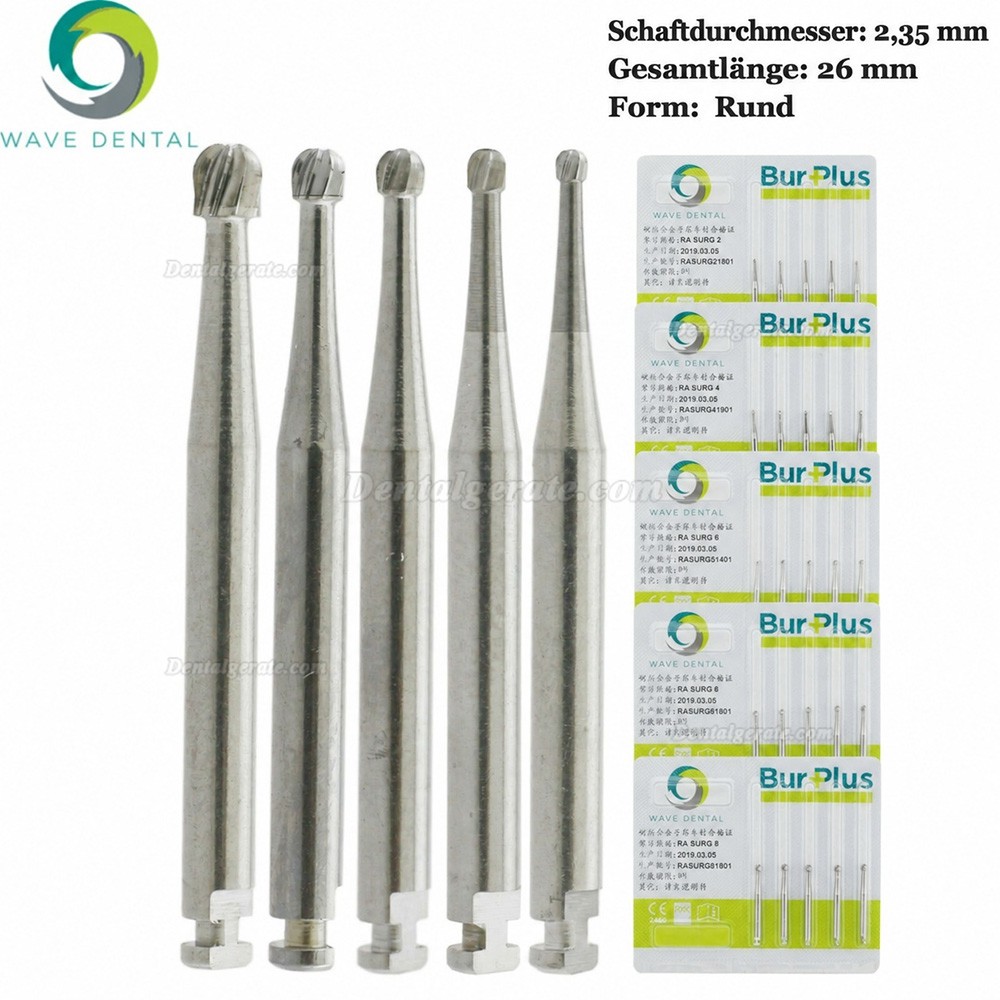 10 Stück WaveDental RA SURG Winkelstück-Schaft Hartmetallbohrer Zahnmedizin 2 4 5 6 8# Runden Zahnbohrer 10 Stück WaveDental RA SURG Winkelstück-Schaft Hartmetallbohrer Zahnmedizin 2 4 5 6 8# Runden Zahnbohrer
